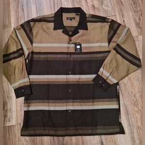 NEW Montique Men's Shirt Stripped Size XL